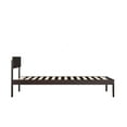 thumbnail image 4 of AFI Boston 14" Twin-XL Wood Platform Bed Frame with Modern Headboard, Espresso, 4 of 6