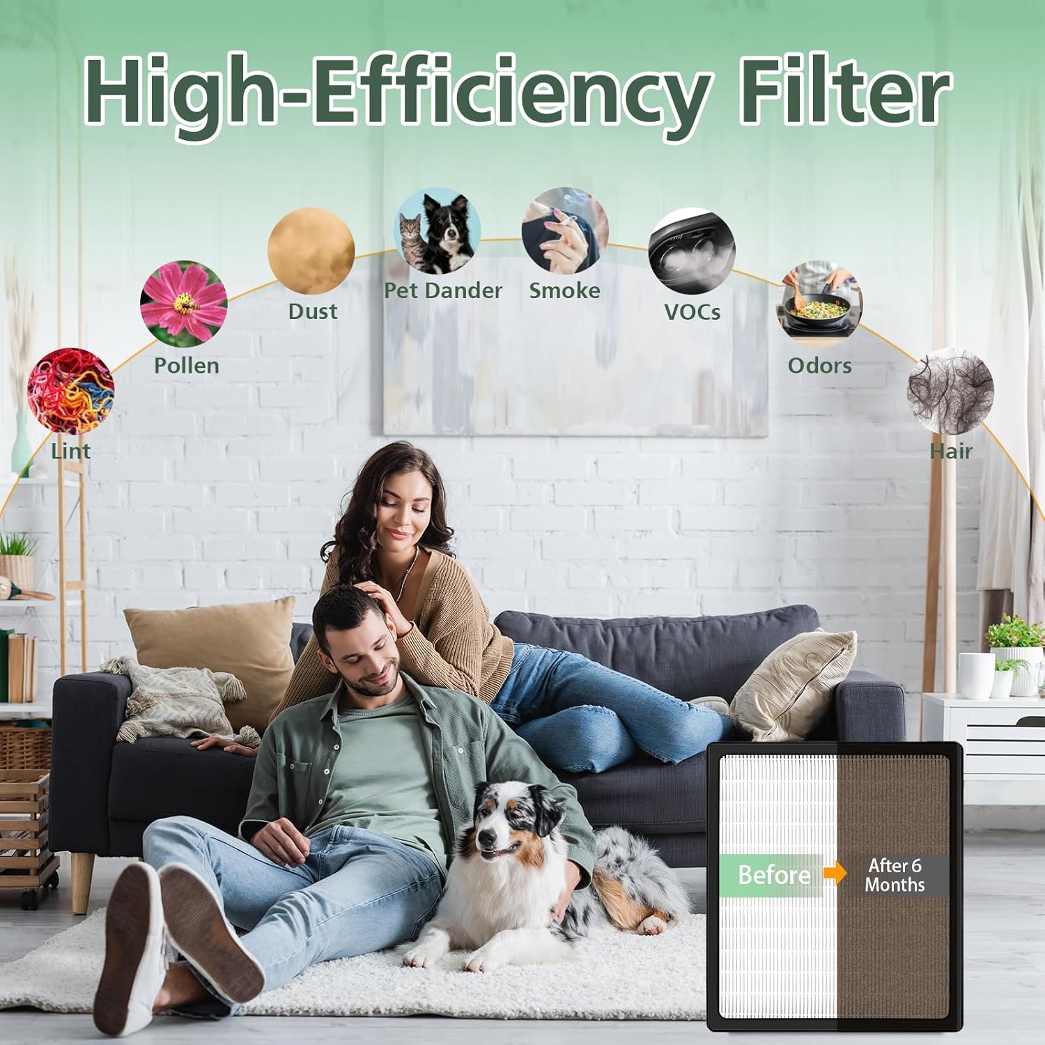 Replacement Filters D for Idylis IAF-H-100D AC-2118 AC-2123 IAP-10-280 IAP10280 Idylis Air Purifiers D Type， Includes 1 HEPA Filter & 2 Carbon Filters