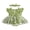Green, variant on Loicainy Infant Baby Girl Romper Dress 3 6 9 12 26 Months Floral Embroidery Butterfly Decor Fly Sleeve Crew Neck Skirt Hem Infant Bodysuits Jumpsuits with Headband