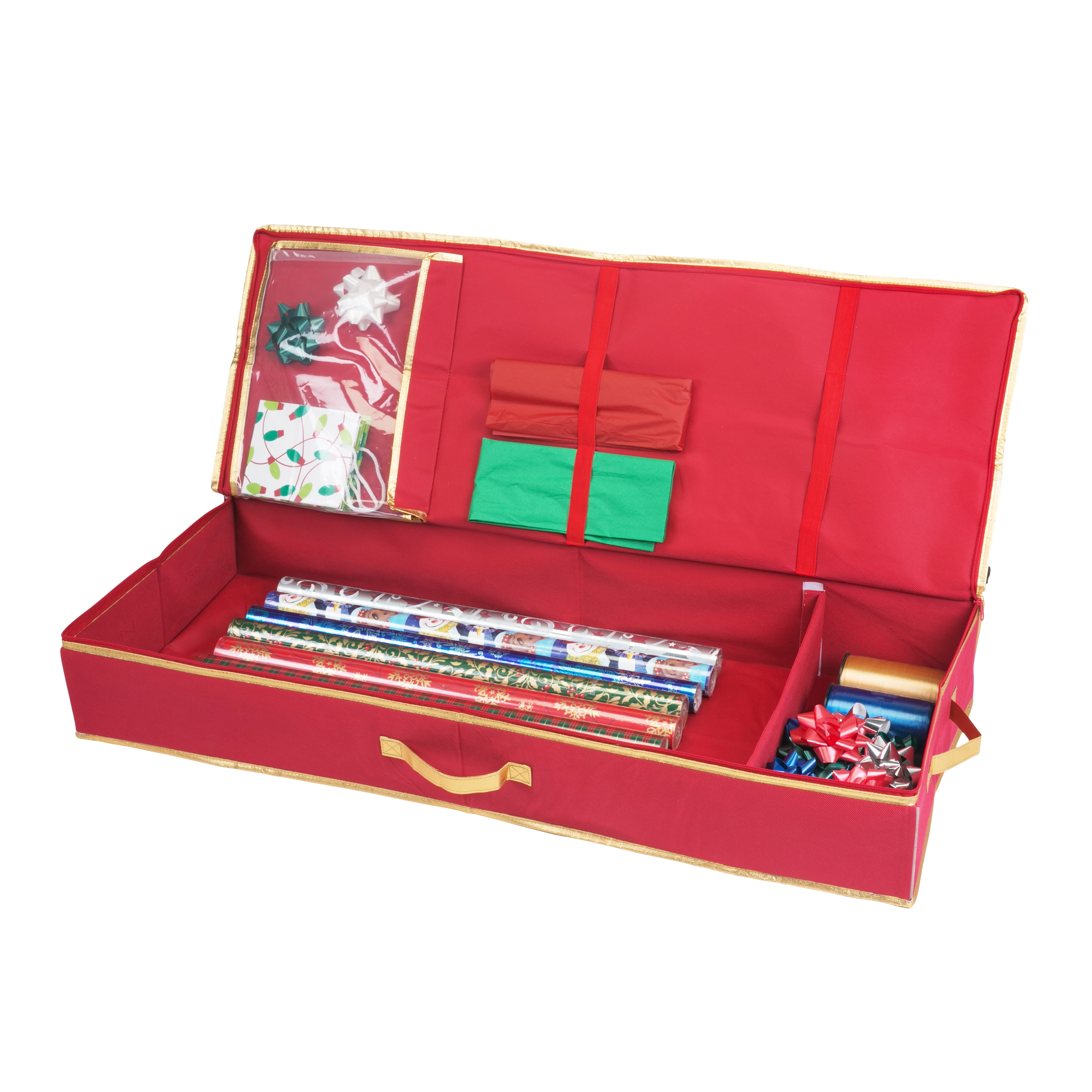 Simplify Christmas Holiday Gift Wrap Box Organizer in Red