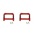 thumbnail image 3 of Bewildely Conector de parachoques delantero, aleación de aluminio, resistente, útil, conector de parachoques RC, multifuncional, reparable, peso ligero, Rojo 2piezas Bewildely  CBP205518, 3 of 5
