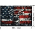 thumbnail image 2 of JANS.NO1 American Flag Deer Canvas Wall Art, Animal Head Rustic Wall Décor Christmas Paintings Pictures Nature Artwork Modern Poster for Farmhouse, Living Room, Bedroom, 2 of 6