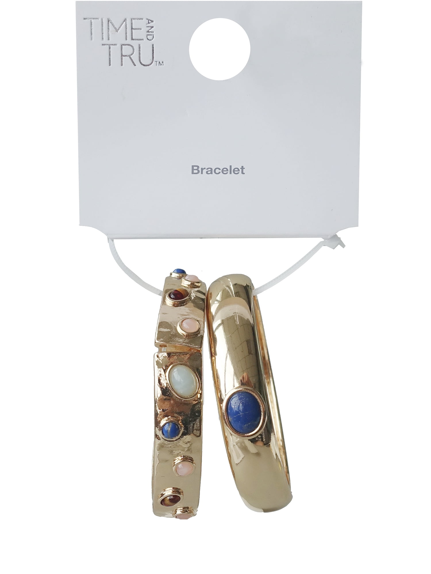 Time and Tru Women's Gold Plated Metal 2 piece Bangle Sets