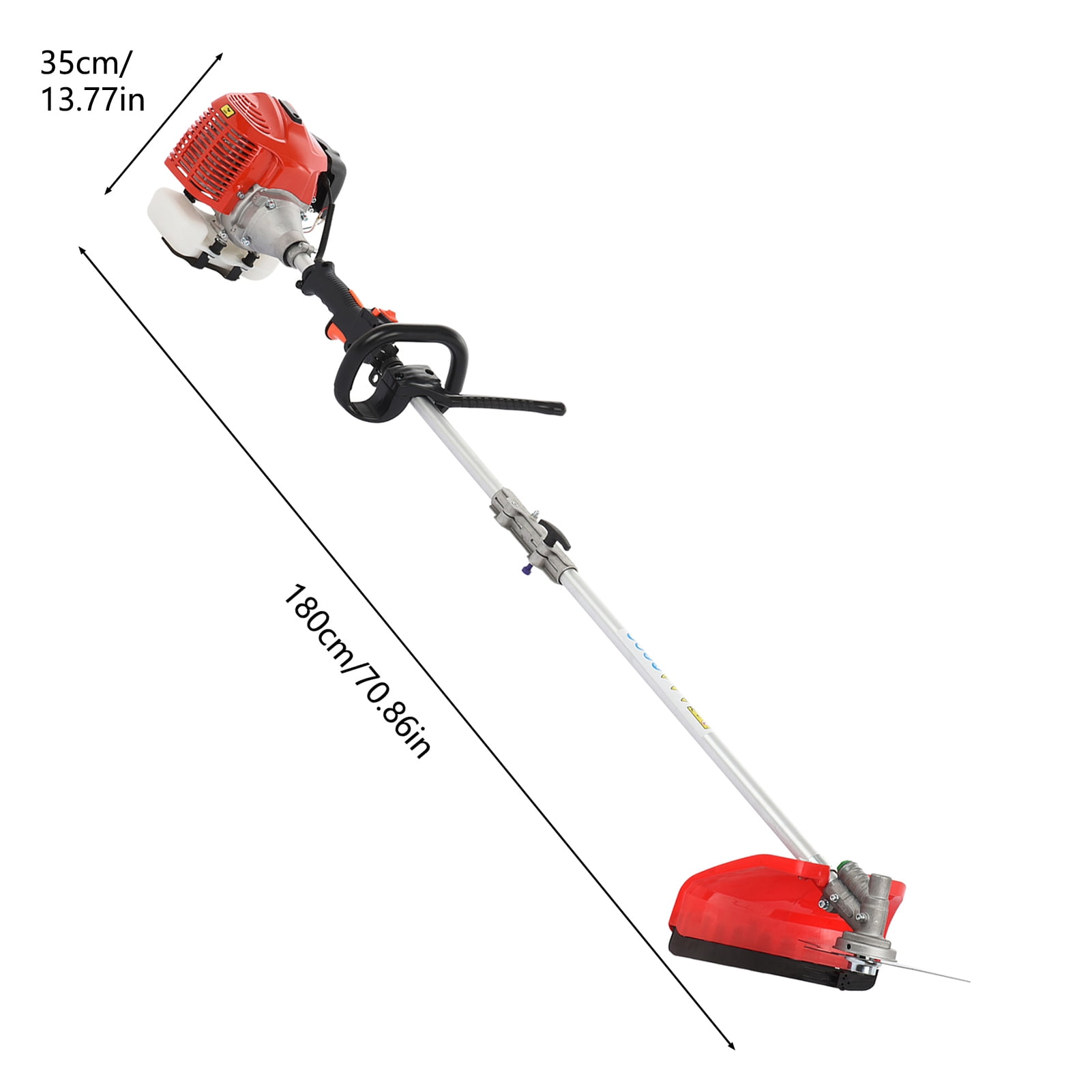SUSUchens 52cc Petrol Hedge Trimmer Chainsaw Brush Cutter Lawn Mower,Strong Powerful Full Functioning Guard Accessories,Red 1Set