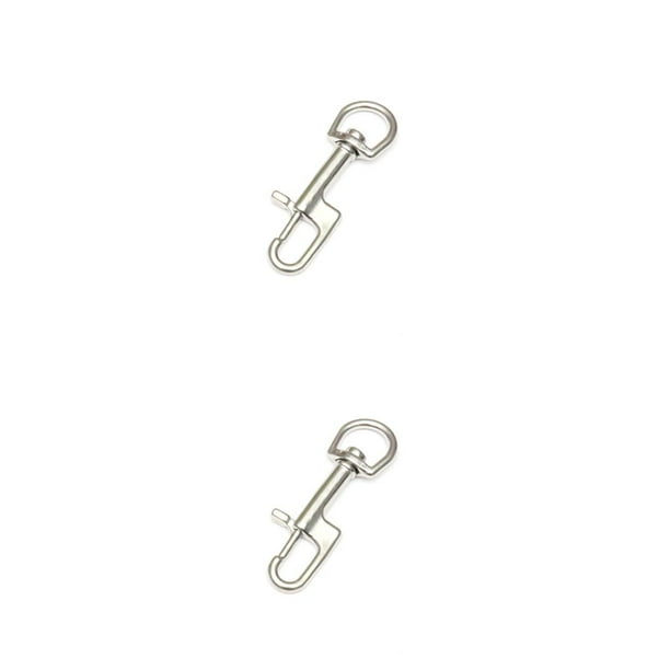 Naiovety Gancho de seguridad Ganchos de doble extremo de acero inoxidable Estanqueidad de seguridad Sin nudo Hebilla de metal Múltiples tamaños Perno de Type2 NO2 Naiovety CBP393167