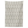 thumbnail image 3 of Ambesonne Damask Tablecloth Rectangular Table Cover, Royal Taupe Tone, 60"x84", Taupe White, 3 of 4