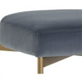 thumbnail image 6 of Sunpan Seneca 19.5" Fabric Dining Chair in Antique Brass-Blue (Set of 2), 6 of 7