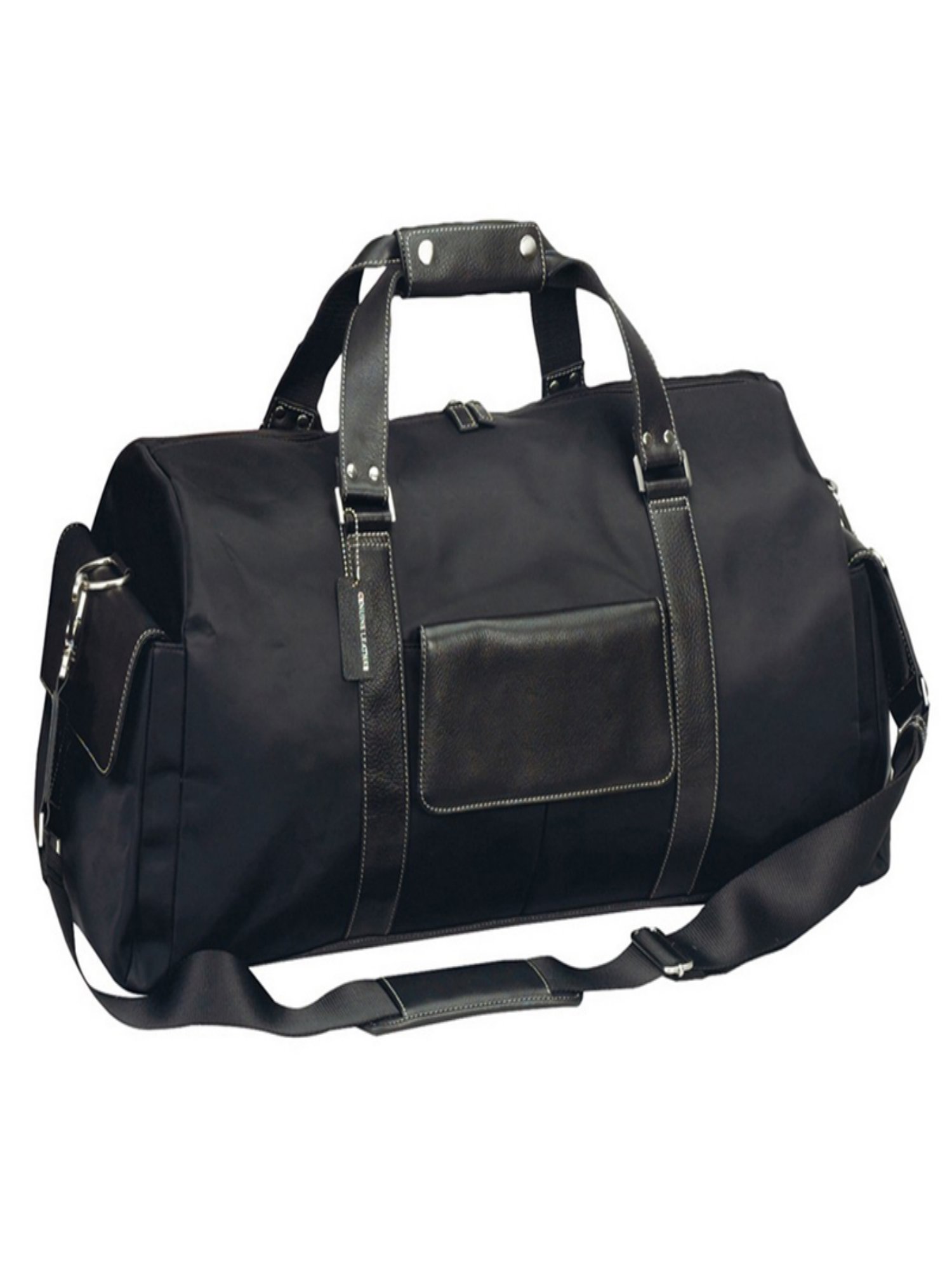 World Traveler Biltmore Deluxe 22 in. Leather CarryOn Duffel Bag