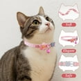 thumbnail image 4 of Adorable Cat Collar with Bow, Cute Kitten Collars for Girl Cats Pink Cat Bows & Accessories Breakaway Safety Cat Bowtie Collar, 4 of 6