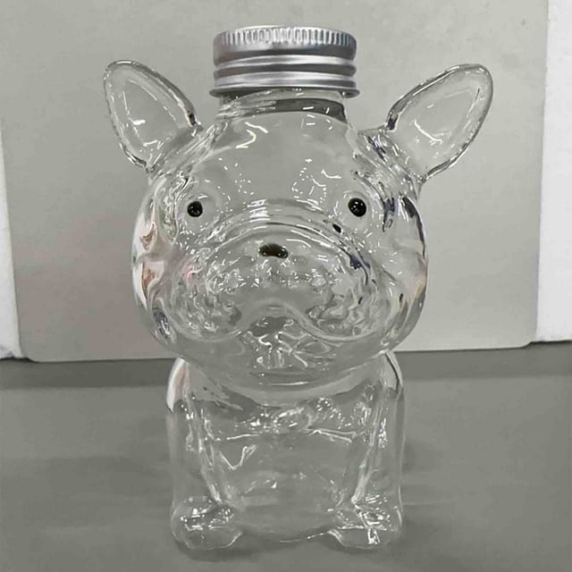 Leodye 1PCS Pot de Rangement pour Friandises pour Animaux, Récipient Hermétique pour Aliments / Sans BPA