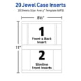 thumbnail image 4 of Avery Printable CD Jewel Case Inserts, 20 Blank Inserts (8693), 4 of 7