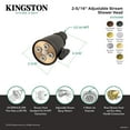 thumbnail image 5 of Kingston Brass K137A1 Victorian 2-5/16-Inch Round Adjustable Jet Spray Brass Shower Head in Polished Chrome, 5 of 5