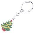 thumbnail image 4 of Navidad Santa de nieve lvero divertido bolso esmaltado encanto lvero colgante accesorios de Navidad para adultos Árbol de navidad verde Soledad Llavero llavero de Navidad, 4 of 5