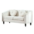thumbnail image 5 of Hommoo Sofa Set,Microfiber 3-Piece Couch Living Room Sofa Set Including 3-Seater Sofa, Loveseat and Single Chair, for Apartment Furniture Set,White, 5 of 6