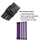 thumbnail image 4 of Cateissary Cable de alimentación de extensión, conectores flexibles con funda, alimentación de ordenador, nailon, seguro, útil, juego de Cables de computadora Púrpura, 4 of 6