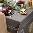 thumbnail image 4 of Gray French Chambray Tablecloth 60x84, 4 of 6