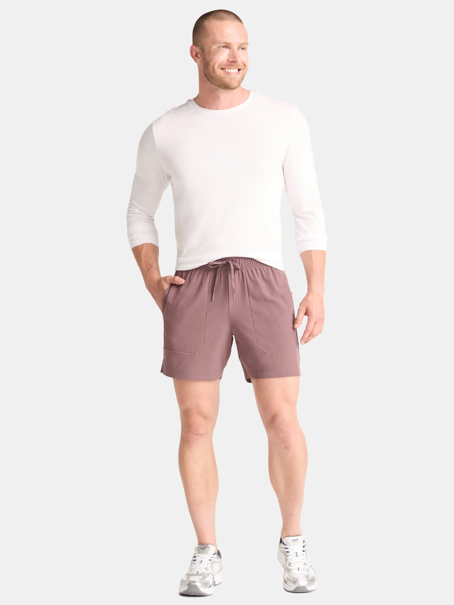 Athletic Works Men's and Big Men's Ripstop Shorts, 7" Inseam, Sizes S-3XL