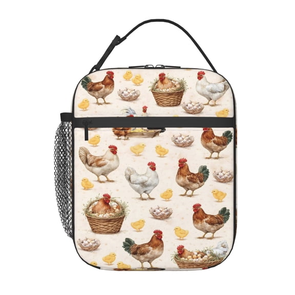 Cute Chicken Animals Lovers Lunch boxs Portable Thermal Lunch Bags