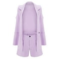 thumbnail image 1 of Vedolay Coats Womens Oversized Blazer Jackets Casual Lapel Collar Open Front Button Work Office Top,Purple L, 1 of 5
