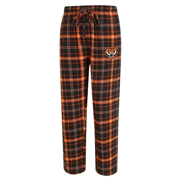 Men's Concepts Sport Black/Orange Idaho State Bengals Ultimate Flannel Pants