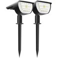 thumbnail image 1 of 2 uds potente lámpara de punto solar para exteriores IP65 impermeable, luz, iluminación para decoraciones de jardín, blanco frío, 32*10,2 cm, 1 of 4