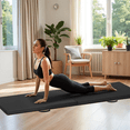 thumbnail image 2 of CL.HPAHKL 2-Fold Gymnastics Mat 6'x2'x1.6", PU Leather Tumbling Mat with Carrying Handles, Portable Waterproof Exercise Mat Yoga Mat for Home Gym, Outdoor Workout, Yoga, Black, 2 of 7