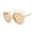 Beige, variant on FYEGRE Stylish Round Frame Sunglasses with Solid Color and Modern Color Blocking Design for Everyday Outdoor Black