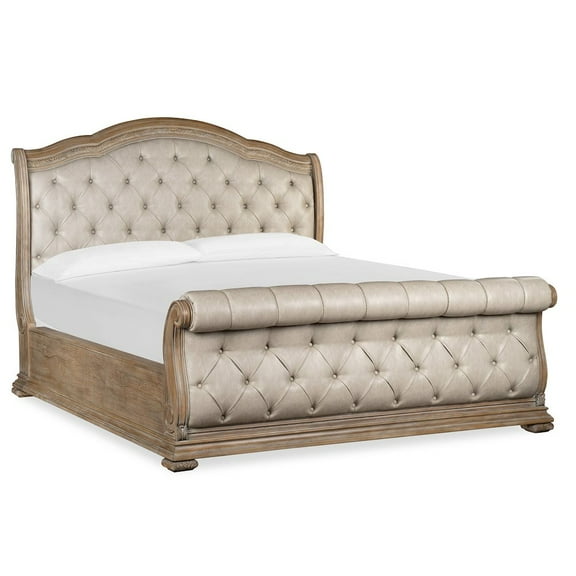 Magnussen Home Marisol Fawn Queen Upholstered Sleigh Bed