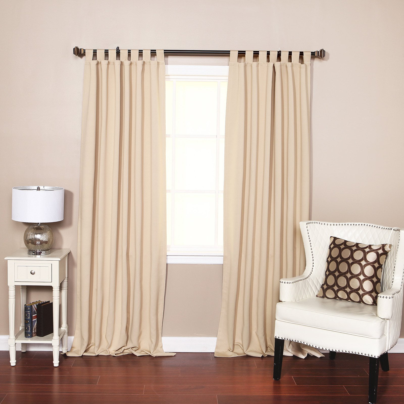 Best Home Fashion Solid Tab Top Blackout Curtain Panels - Walmart.com