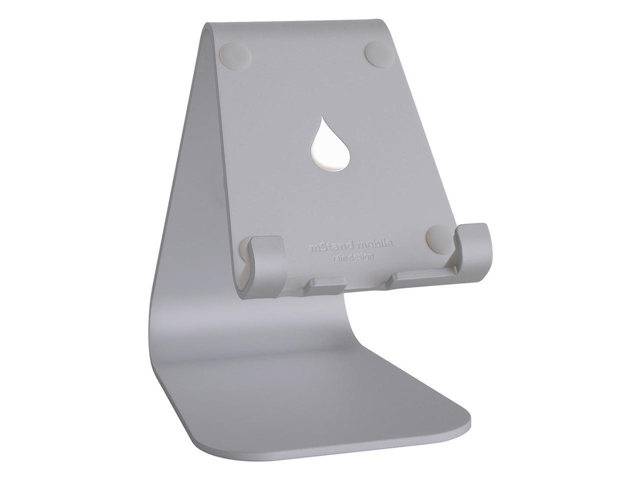 Rain Design mStand Smartphone Stand - Up to 8" Screen Support - 4.4" Height x 3.2" Width x 4.9" Depth - Aluminum - Space Gray