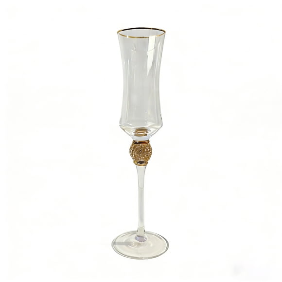 2PCS Diamond Studded Wine Glasses Rhinestone Decor Red Wine Champagne Glasses Premium Glass Drinkware for Home Party Wedding Daily Use