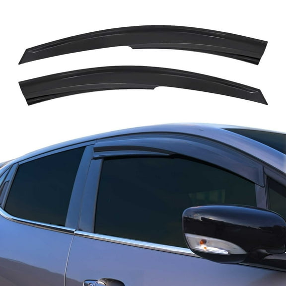 Window Visor Vent Rain Deflector for Hyundai Accent 2006-2011 Sedan Smoke 2x