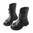 thumbnail image 4 of CAICJ98 Knee High Riding Boots for Girls Fashion Winter Boots Zipper Tall Girls' Boots (Toddler/Little Kid/Big Kid),12.5, 4 of 9