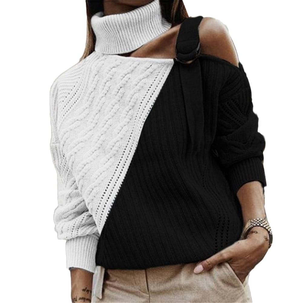 Women-Clothes Women Color Block Turtle 