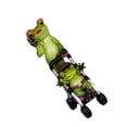 thumbnail image 1 of Creative Family Mommy Stroller Frog Miniature Figurine Ornaments Model Sculpt Collection, 1 of 8