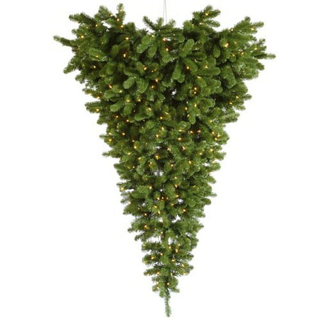 Vickerman 6' American Upside Down Artificial Christmas Half Tree with 350 Clear