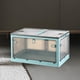 thumbnail image 5 of Organizador de armario con 5 puertas que se abren, duradero, transparente, contenedor de almacenamiento plegable Azul, 5 of 9