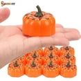 thumbnail image 3 of Spencer 12 Pack Halloween LED Pumpkin Lights, Pumpkin Tea Lights Battery Operated Jack O’ Lanterns for Halloween Decoration (Spider Web), 3 of 8