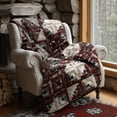 thumbnail image 3 of Donna Sharp Log Cabin Star Quilted Whole Cloth Cotton Lodge Throw, 3 of 5