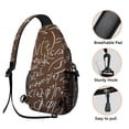 thumbnail image 2 of Science Lover Scientific Knowledge Laboratory Educational Wall Travel Sling Backpack Lightweight Durable, 2 of 6