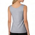 thumbnail image 5 of AHMOMEI 3 Pack Womens Sleeveless Scoop Neck Tank Top Seamless Slim Fit Camisole Loose Fitting Tank Tops for Women Racerback Shirts for Women Gray L, 5 of 9