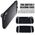 thumbnail image 3 of SharkTRUE Silicone Protective Case for Nintendo Switch 2, Split Shell with Grip, Shock Absorption, Anti-Scratch, Black, 3 of 8