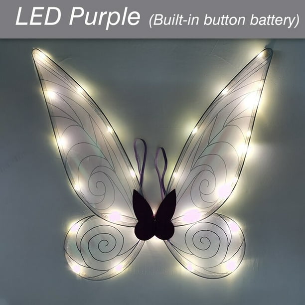Decoración brillante para Halloween, disfraces de Hada, Princesa, Ángel, ala de mariposa, actuación en escenario, accesorios de fotografía de Cosplay