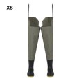 thumbnail image 3 of Wosthever Ave zancuda de nailon ligera e impermeable para pesca, pantalones para vadear impermeables para hombres y mujeres Pescar gris verde SS, 3 of 6