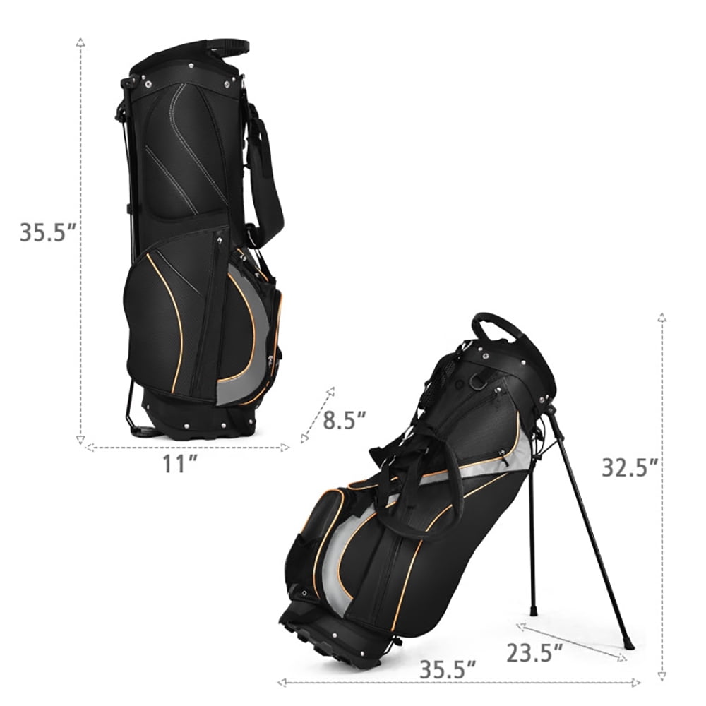 Resenkos Golf Carry Bag,Golf Stand Bag,9 Inch Golf Stand Bag Divider Carry Pockets Storage