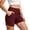 Wine, variant on Tumotour Yoga Shorts for Women's High Elastic Waisted Board Shorts With Pocket and Athletic Workout Shorts Running Shorts