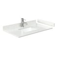 thumbnail image 3 of Janna 36" White Oak Single Vanity Carrara Cultured Marble Top & Nickel Trim, 3 of 5