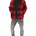 thumbnail image 2 of Men's Buffalo Checkered Sherpa Lined Hooded Jacket, 2 of 6