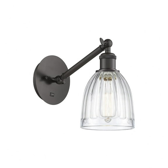 317-1W-OB-G442-LED-Innovations Lighting-Brookfield - 1 Light Wall Sconce In Art Nouveau Style-11.38 Inches Tall and 5.75 Inches Wide Oil Rubbed Bronze