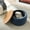 Navy, variant on Round Storage Ottoman, Upholstered Coffee Table with Wooden Lid, 2 in 1 Function End Table Footstool for Living Room Office, Work as Side Table & Ottoman & Seat, Dark Gray, 25.5''x25.5''x14.5''